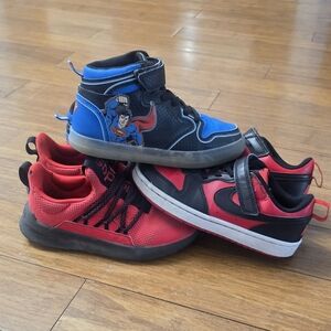 Boys Shoes Size 1 Nike, Adidas, Super Man